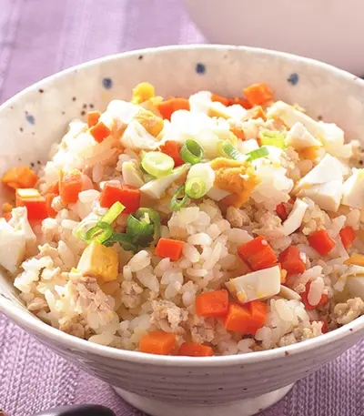 鹹蛋肉末飯