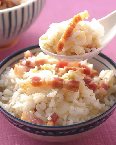 青菜鹹肉飯