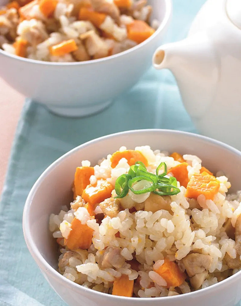 蕃薯雞丁飯