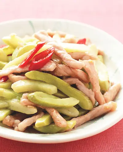 瓜脯炒肉絲
