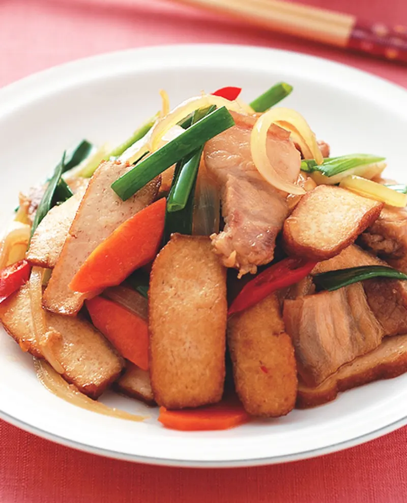 豆干炒回鍋肉