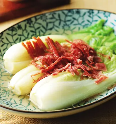 火腿蒸白菜心