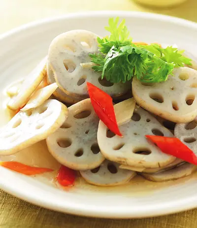 醋炒蓮藕片