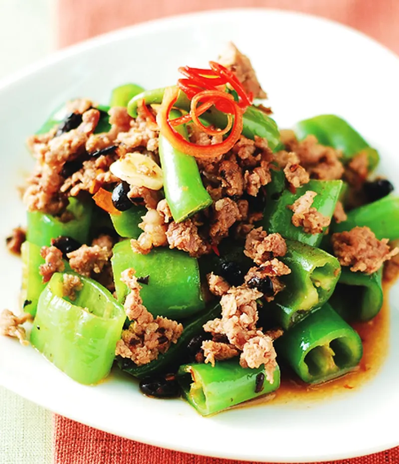 豆鼓炒玉女椒