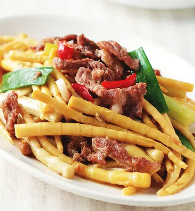 黃豆醬炒箭筍