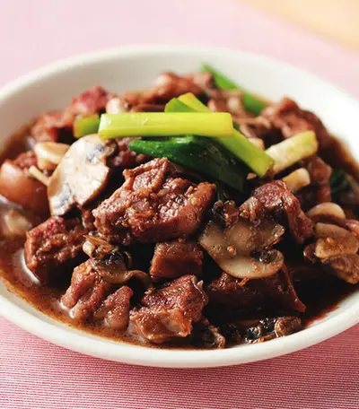 沙茶炒牛肉塊