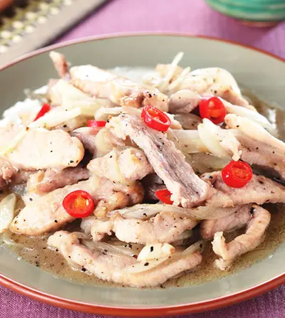 黑椒炒肉絲