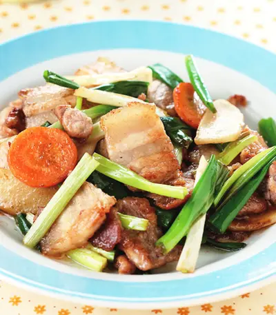 蔥薑清炒肉片