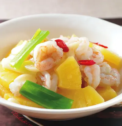 鳳梨炒蝦仁(1)