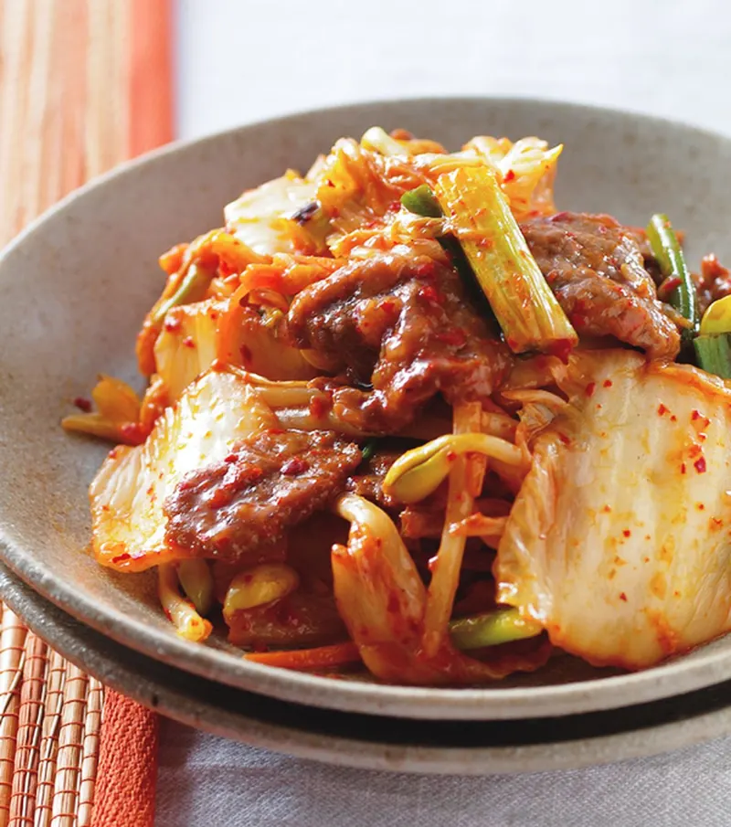 泡菜炒牛肉
