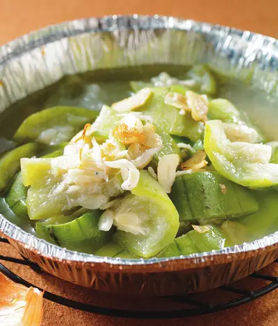 吻魚烤絲瓜
