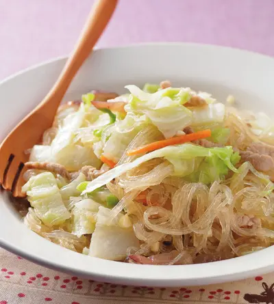 白菜炒冬粉