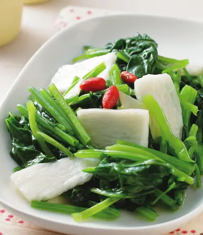 山藥枸杞菠菜