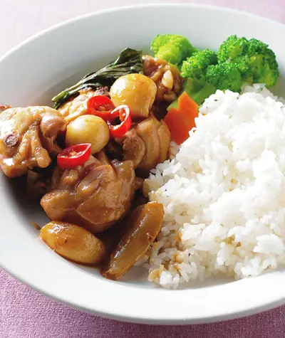 塔香三杯雞飯