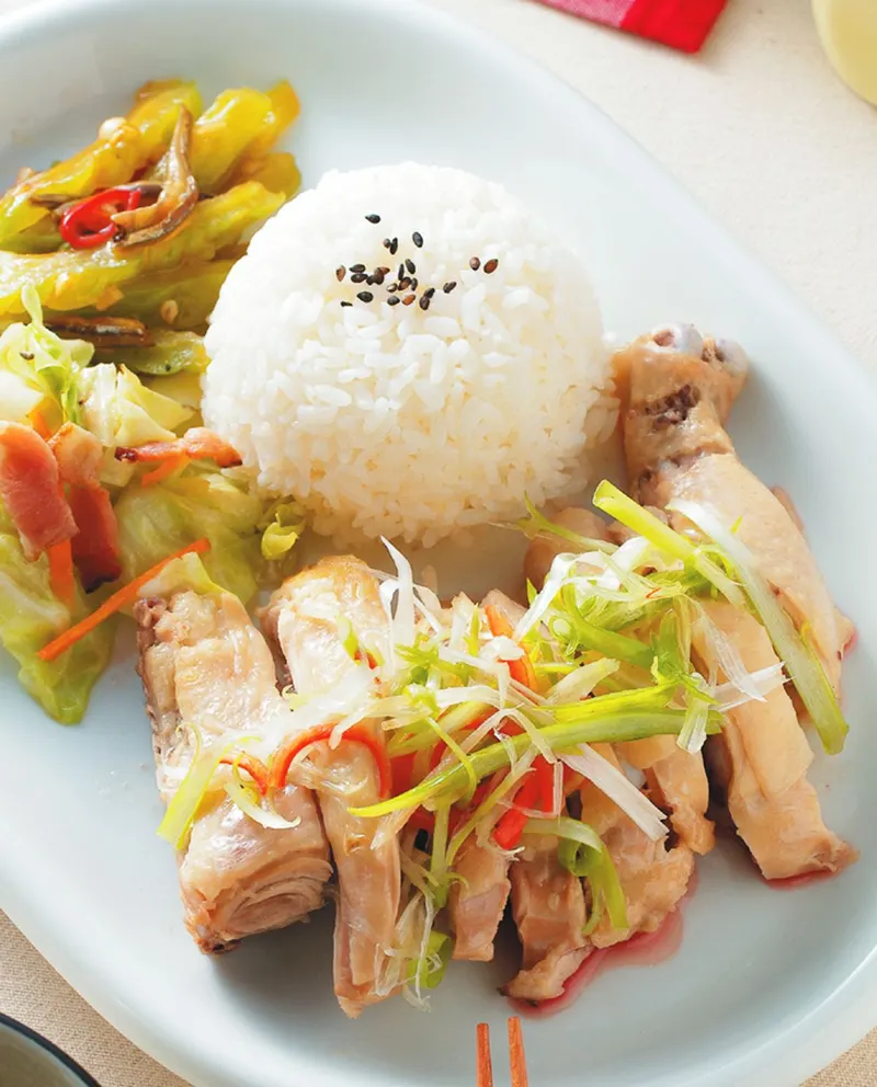 蔥油雞腿飯