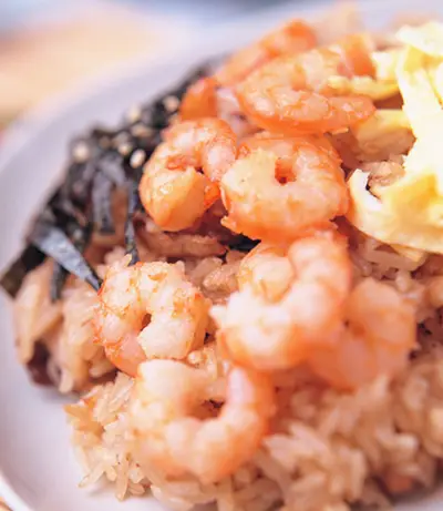 鮮蝦仁油飯