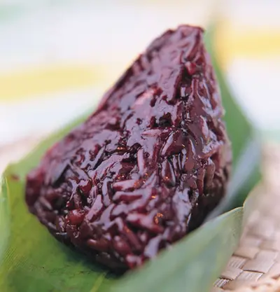 紫米豆沙粽