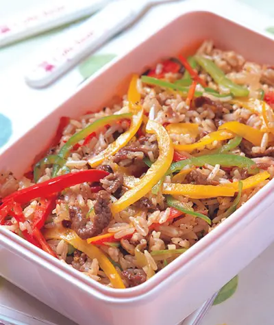 甜椒牛肉炒飯