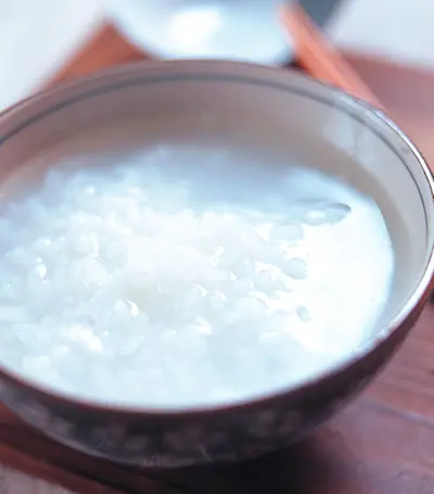 生米慢燉成粥