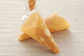 用不沾鍋煎出脆皮甜筒