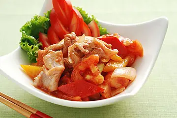 五彩蕃茄肉片(1)
