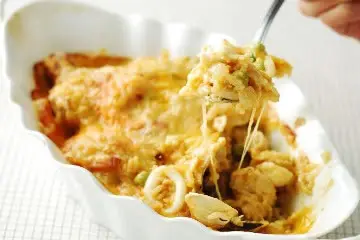 用咖哩塊作焗烤海鮮飯