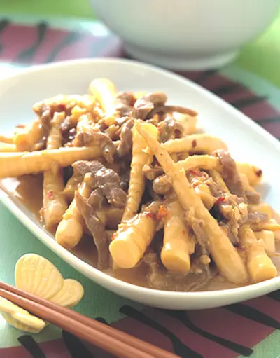 肉絲炒箭筍