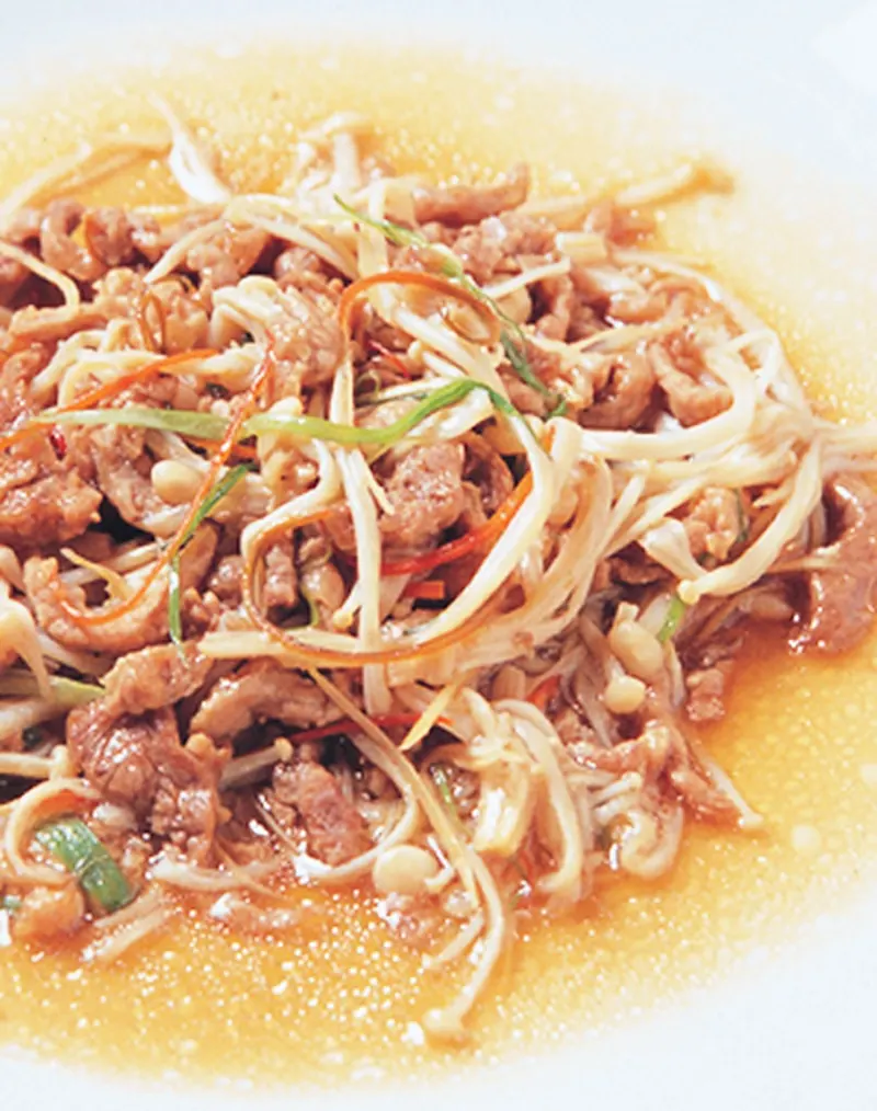 金菇炒肉絲