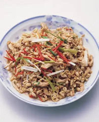 紅豆芽炒肉絲