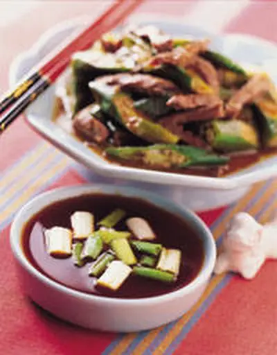 秋葵炒牛肉