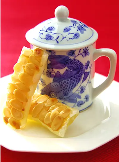 杏片香蝦筒