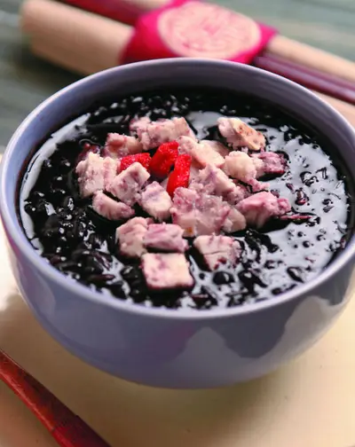 雙紫暖身粥