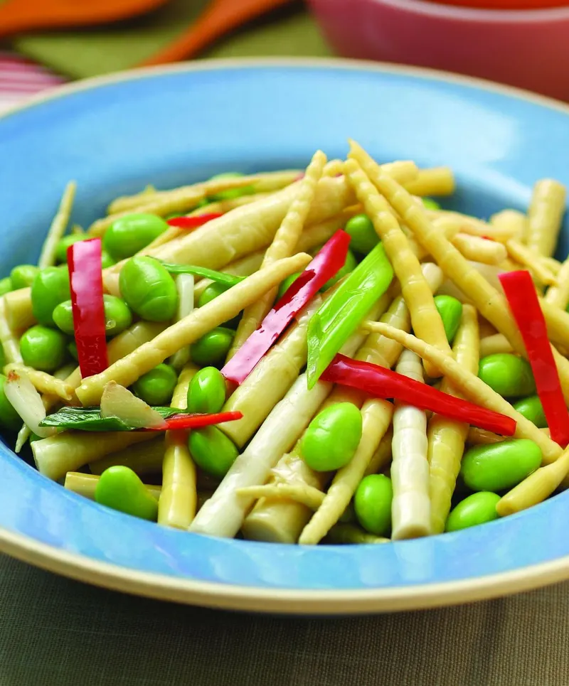 劍筍炒蠶豆仁