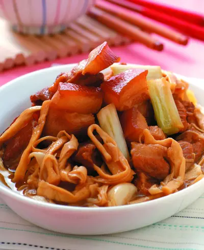 筍乾滷胛心肉