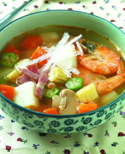 寒天蘑菇湯
