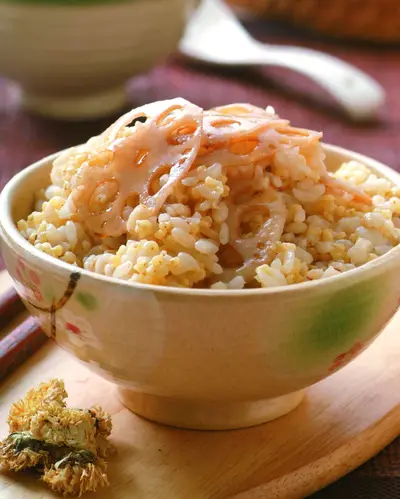 菊花蓮藕飯