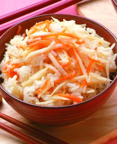 竹筍紅蘿蔔飯
