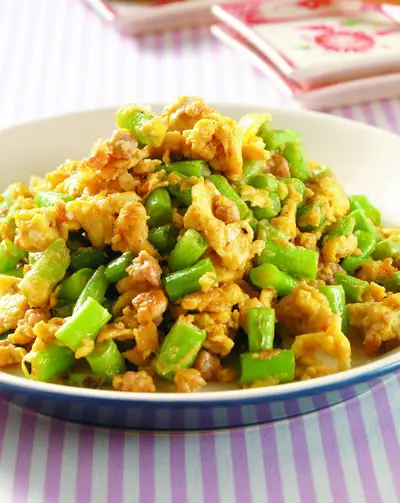 四季豆炒蛋