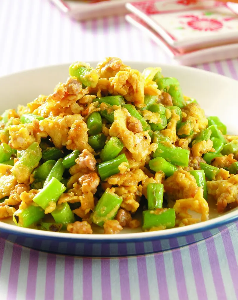 四季豆炒蛋