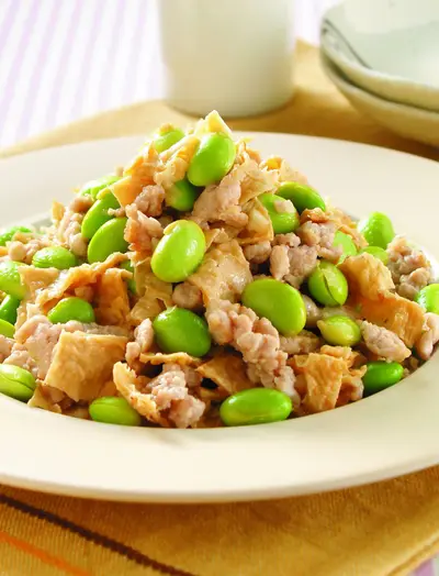 毛豆炒百頁