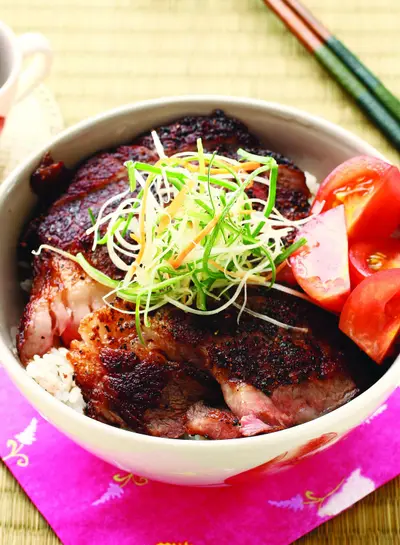 香煎沙朗蓋飯