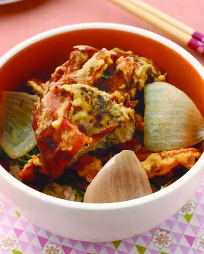 軟殼蟹蓋飯