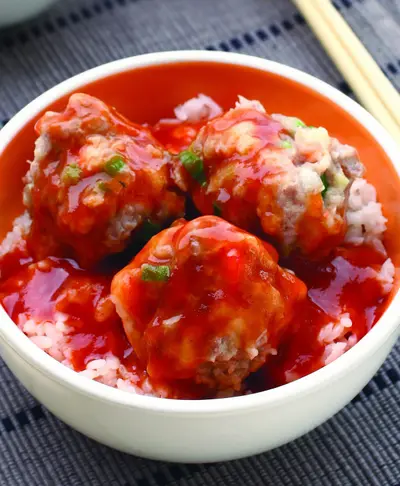 越式豬肉丸蓋飯