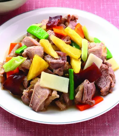 鳳梨炒雞腿肉