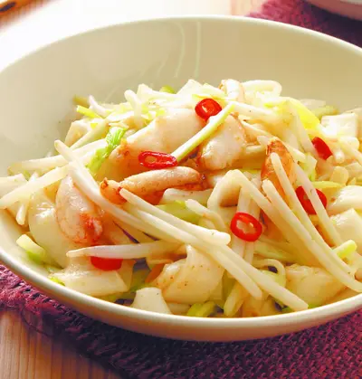 蟹肉炒河粉