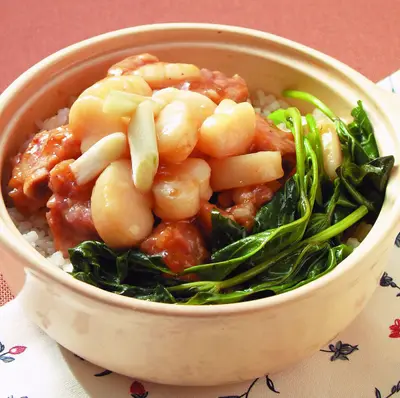帶子排骨煲仔飯