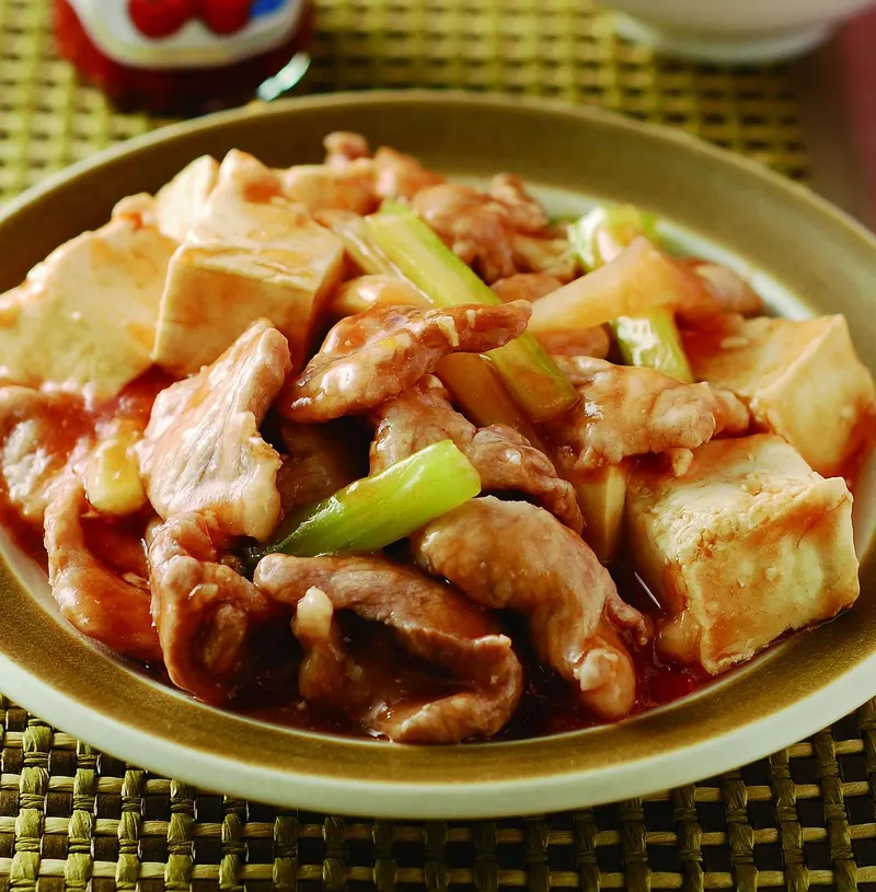 養生茄汁豆腐肉片