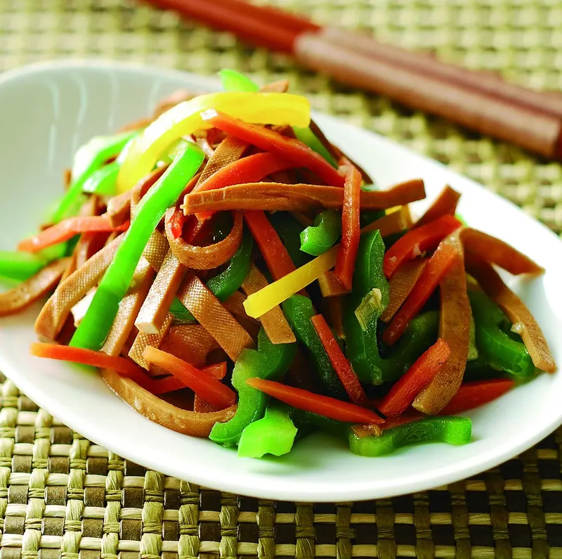 青椒炒干絲