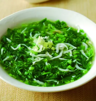 小魚炒莧菜