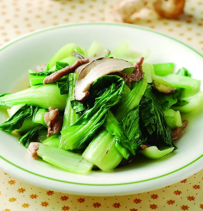 香菇炒青江菜